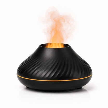 Aromadiffuser med flameffekt & stämningsljus