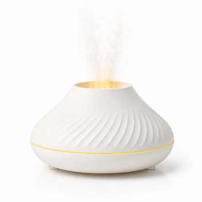 Aromadiffuser med flameffekt & stämningsljus
