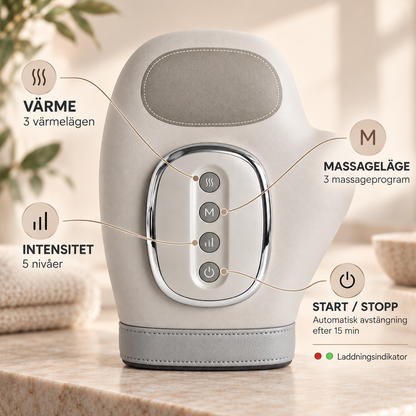 Handmassageapparat med värme