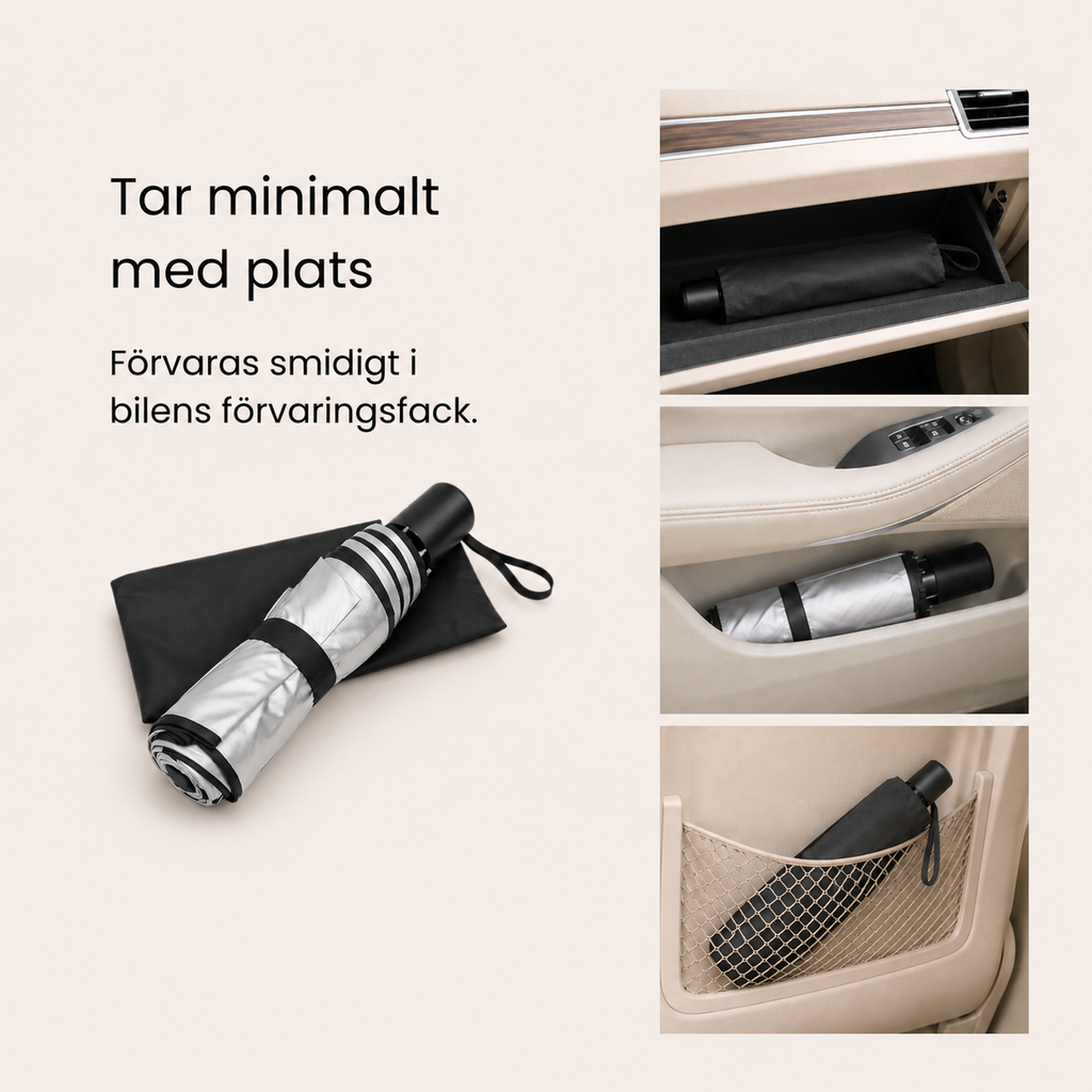 Vindruteskydd i paraplydesign