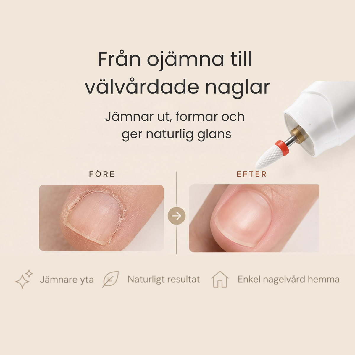 Laddningsbart manikyr- & pedikyrset