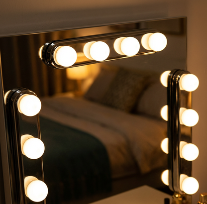 Portabel Hollywood LED-sminklampa