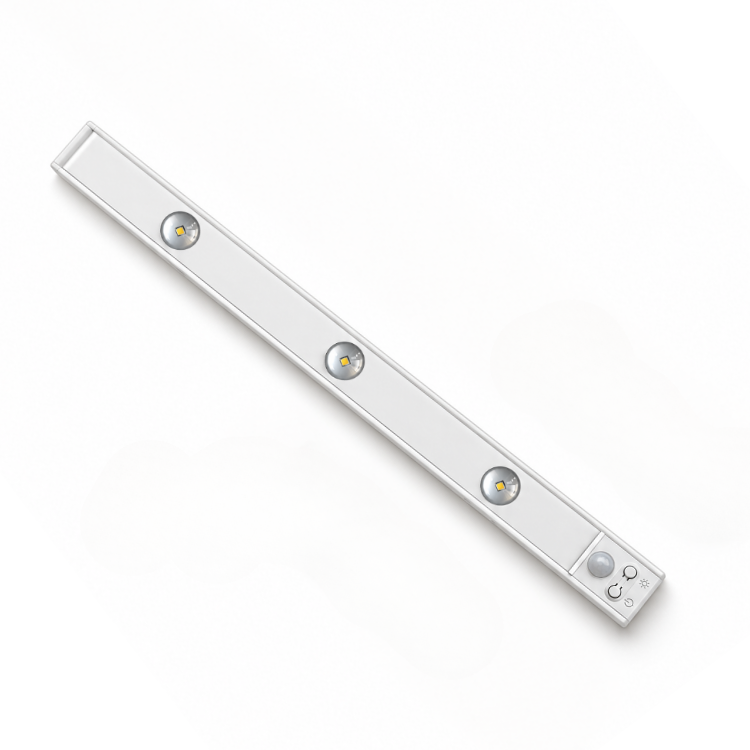 Vit LED-ljusramp 40 cm med rörelsesensor