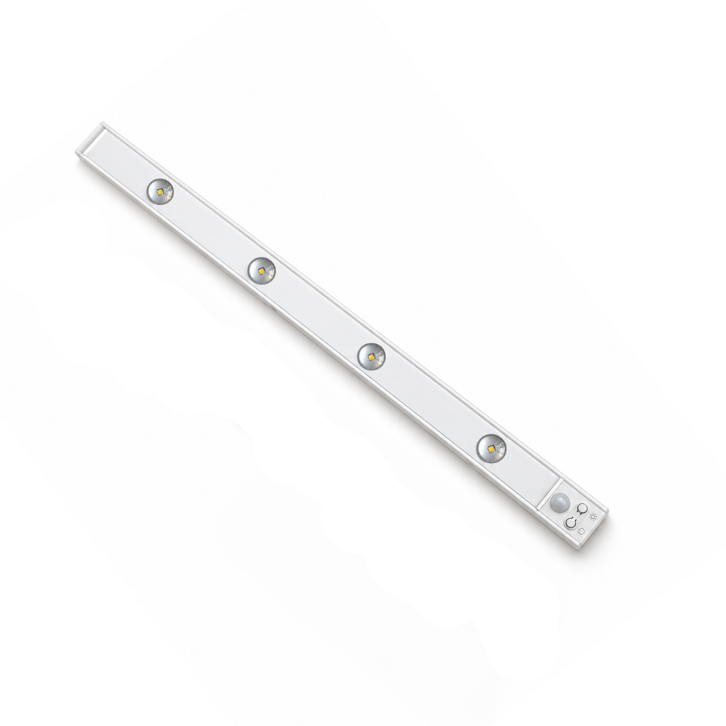 Vit LED-ljusramp 50 cm med rörelsesensor